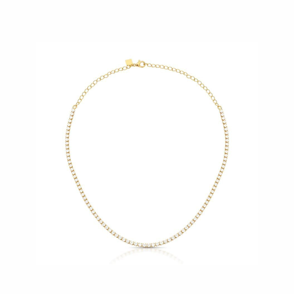 Choker with Round Crystals