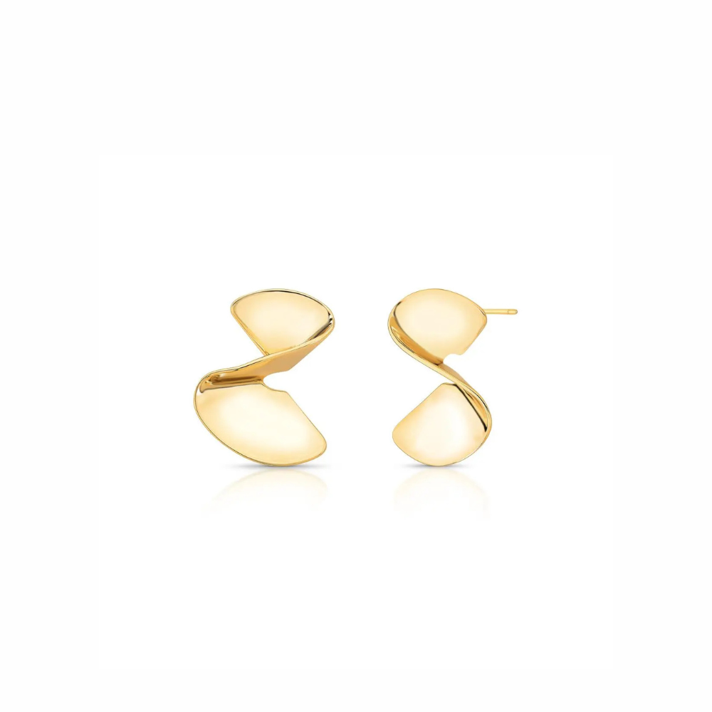 Curved Spiral Earrings