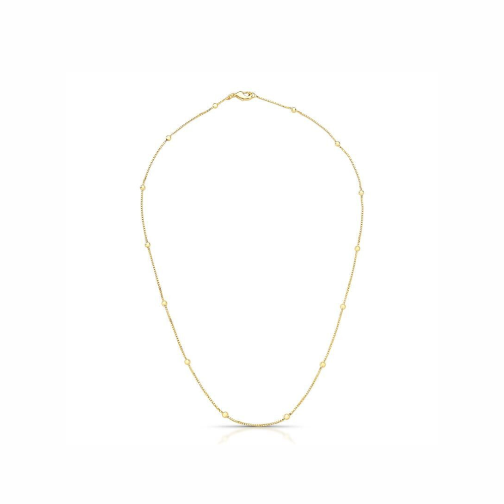 Chain with Scattered Smooth Beads