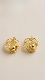 Bossa - Flower Gold Earrings