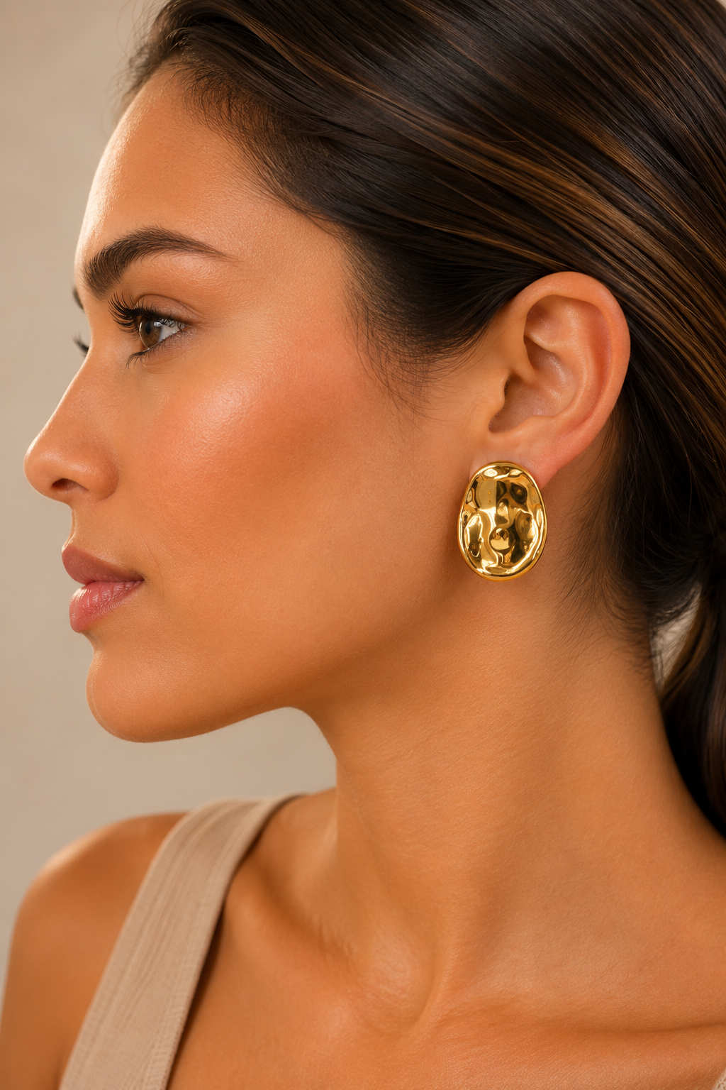 Bossa - Sculptural Gold Earrings