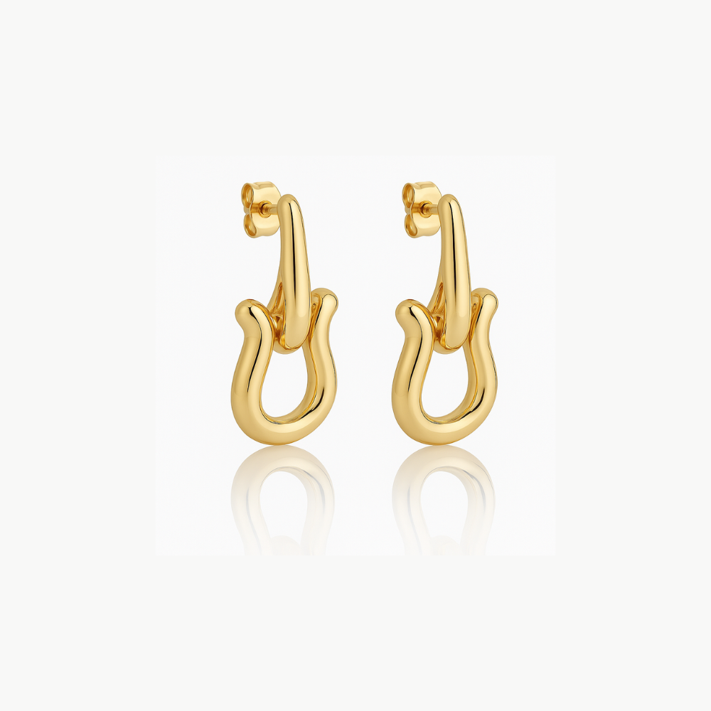 Sculptural Open-Loop Earrings