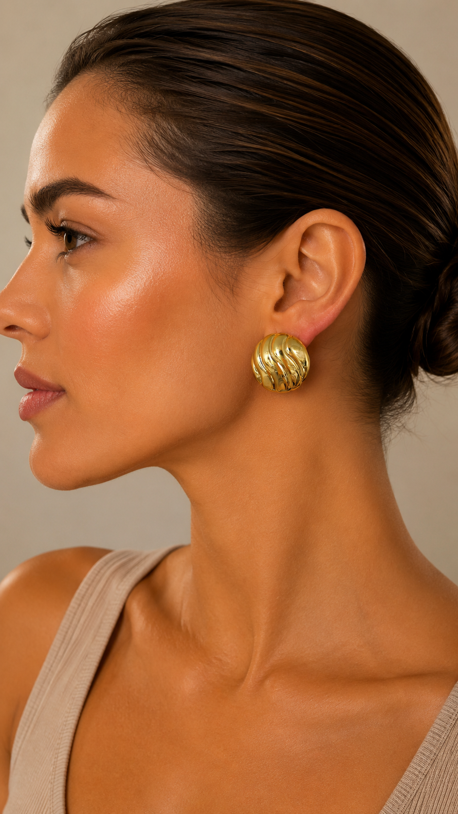 Bossa - Round Stud Earrings