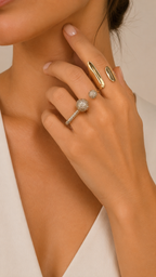 Bossa - Wide Adjustable Gold Ring