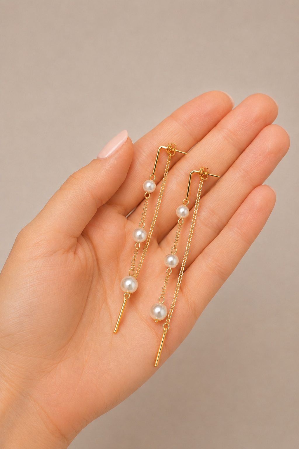 Bossa - Pearls Gold Earrings