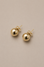 Bossa - Small Ball Gold Earrings