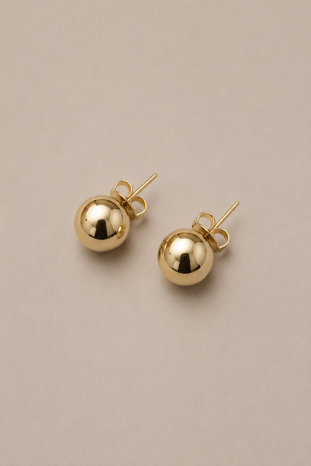 Bossa - Small Ball Gold Earrings