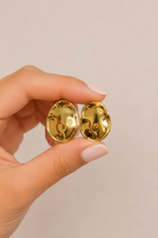 Bossa - Sculptural Gold Earrings