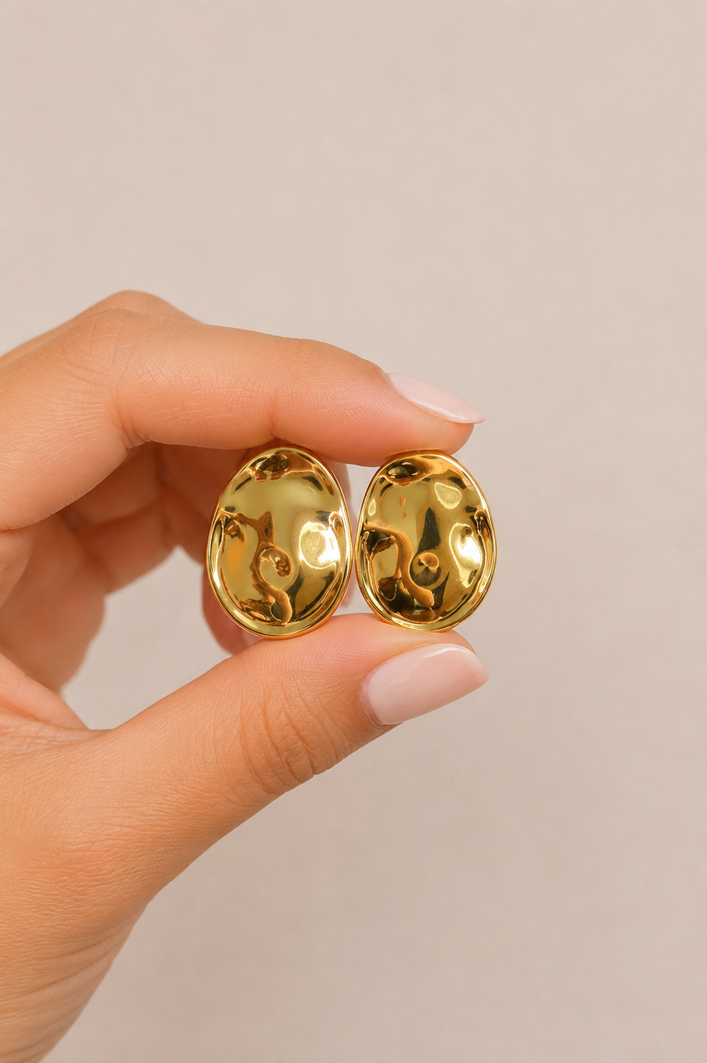 Bossa - Sculptural Gold Earrings