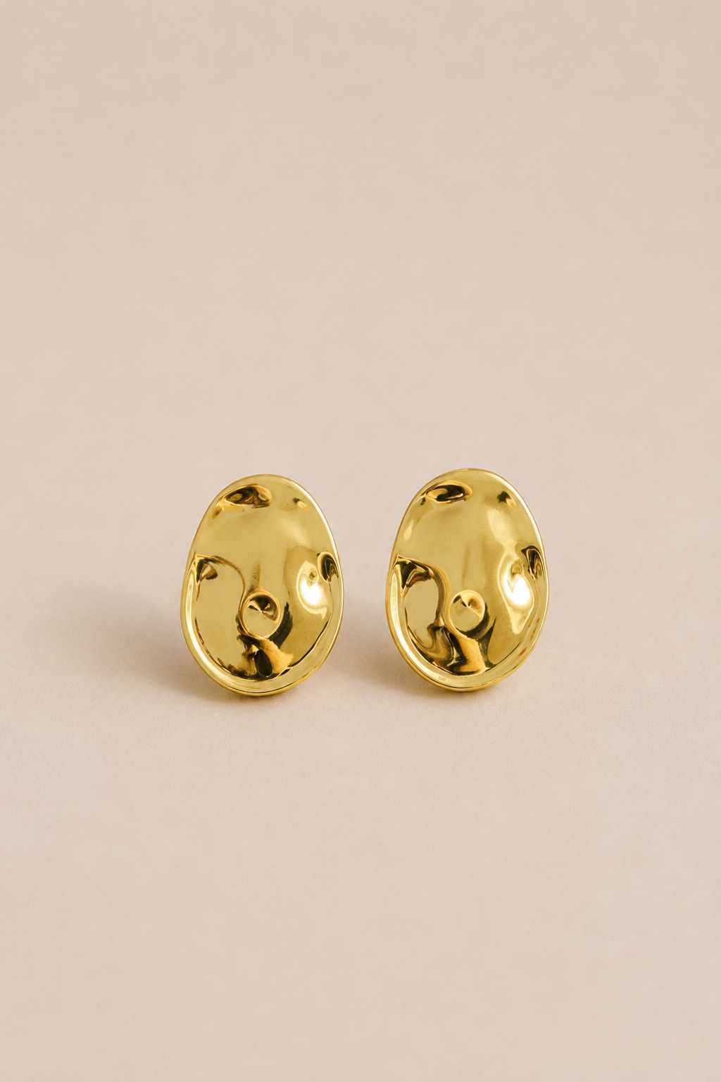 Bossa - Sculptural Gold Earrings