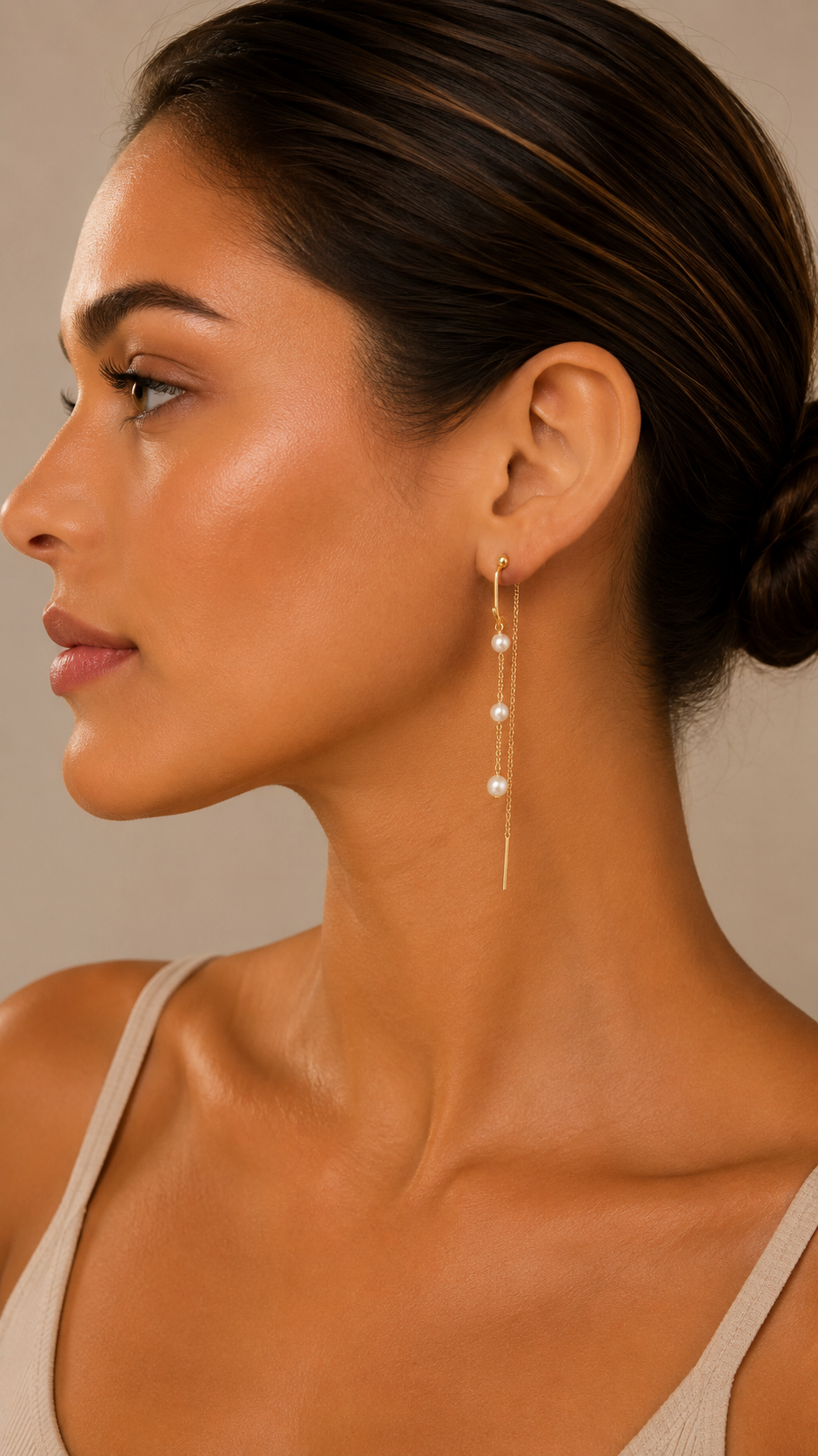 Bossa - Pearls Gold Earrings
