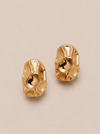 Bossa - Sculptural Gold Stud Earrings