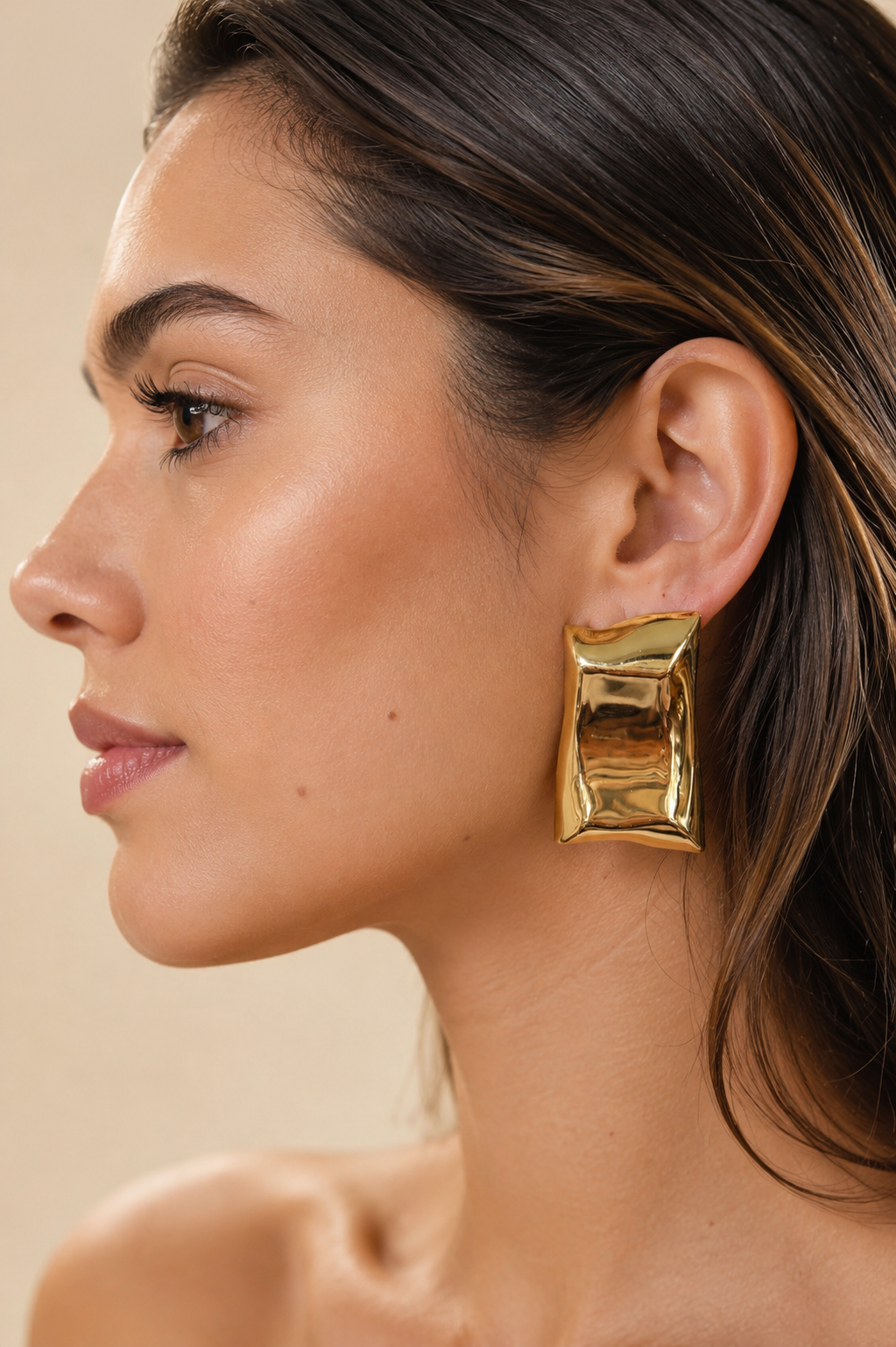 Bossa - Statement Gold Earrings