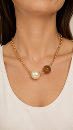 Bossa - Statement Gold Necklace