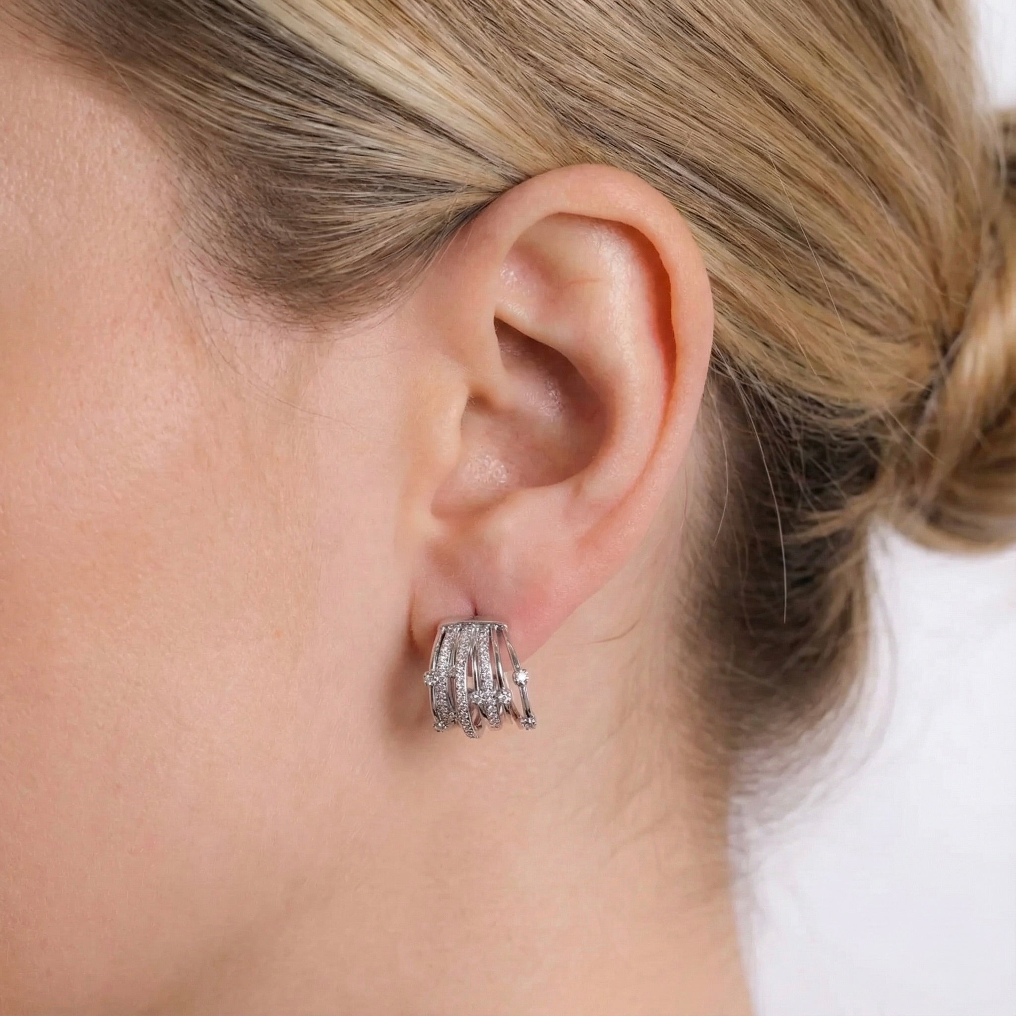 Crystal Hoop Earrings