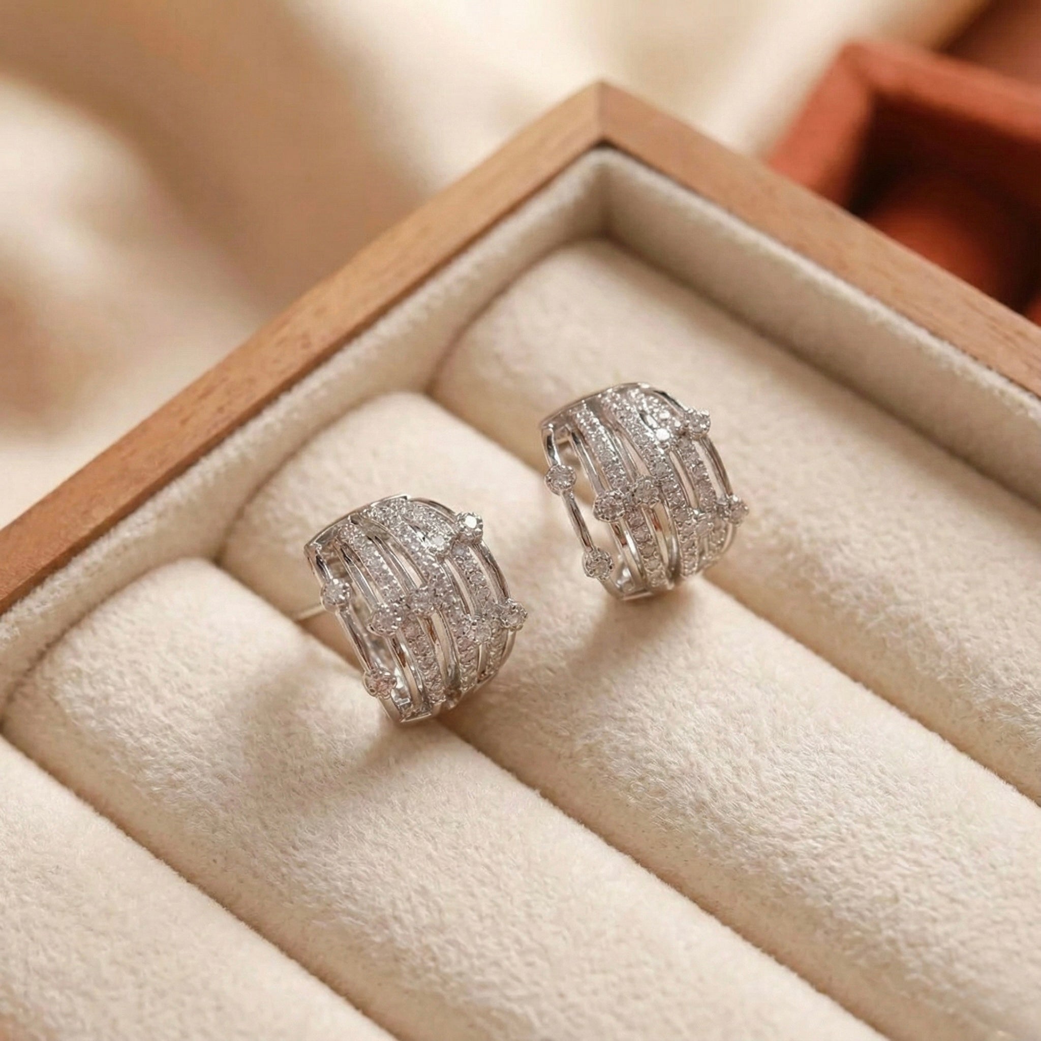 Crystal Hoop Earrings