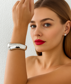 Polished Silver Dome Bracelet