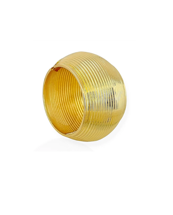 Textured Tube Statement Bracelet