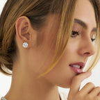 Round Crystal Stud 'Point of Light'