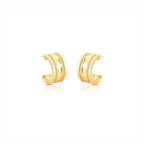Textured Half Hoops with Zirconias
