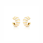 Half Hoops with Enamel Finish