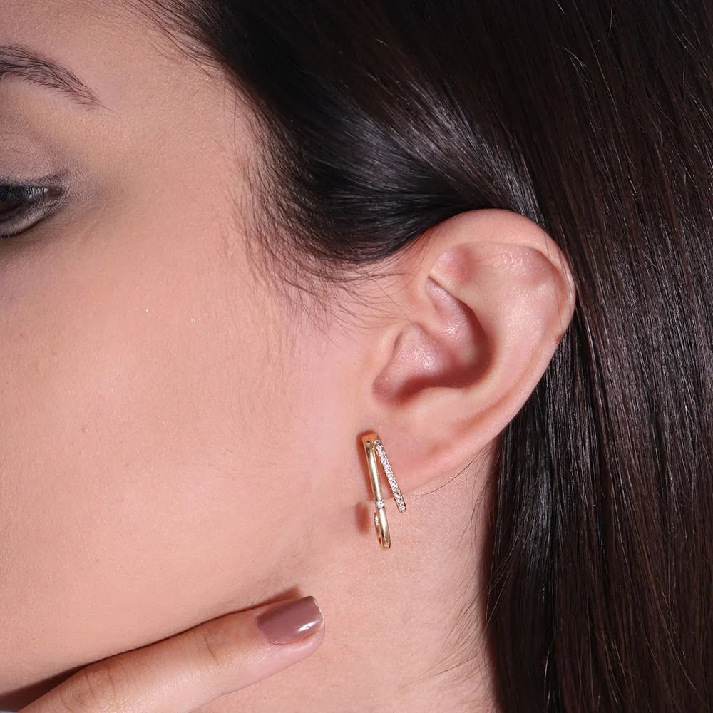 Curved Ear Hook (Two Rows)