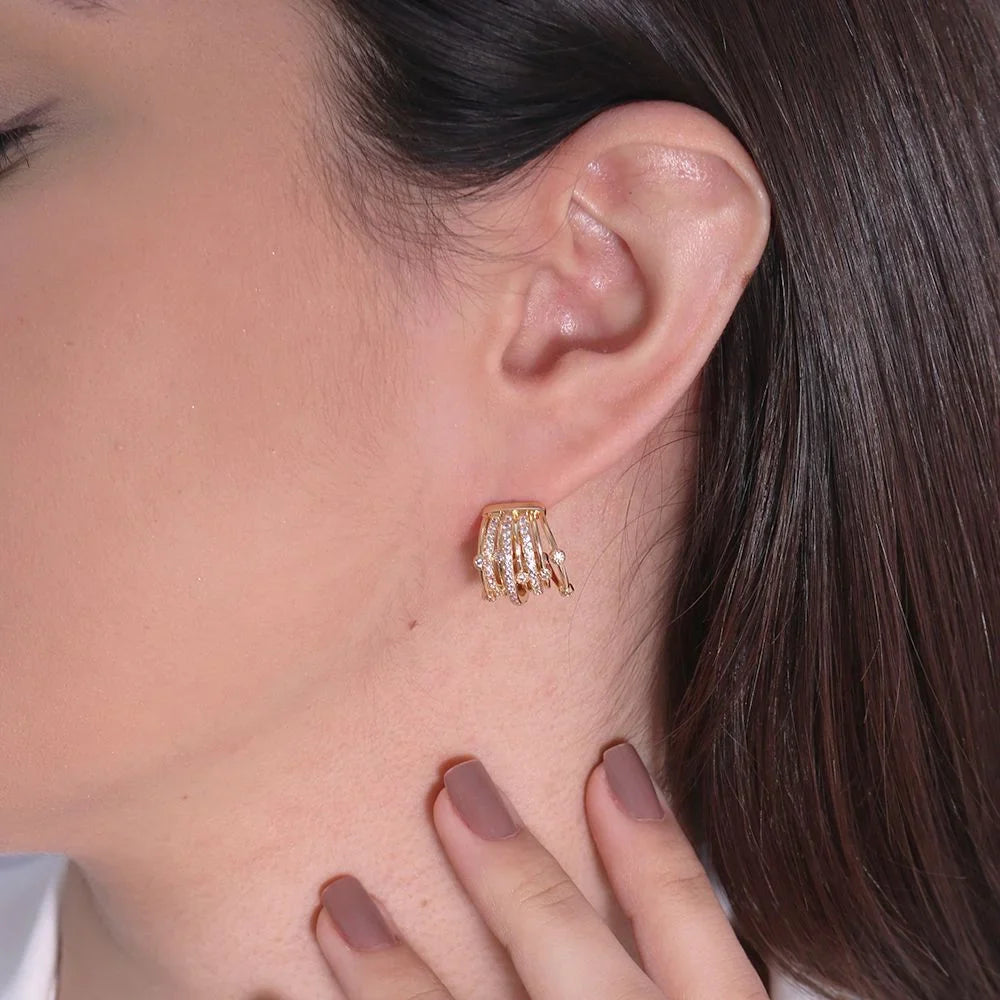 Crystal Hoop Earrings